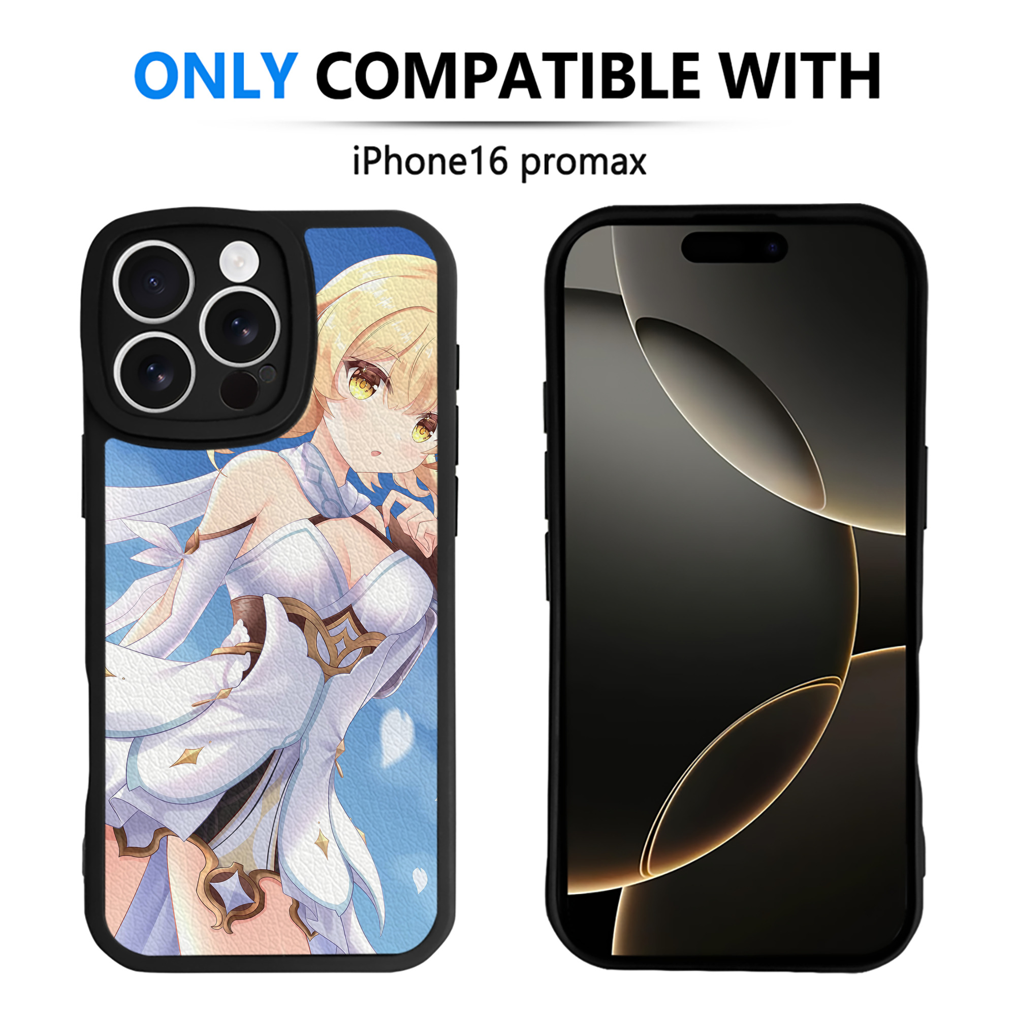 げんし神 genshin 【iPhone 16シリーズ対応】シリコンスマホケース（レザー調） 材質：シリコン